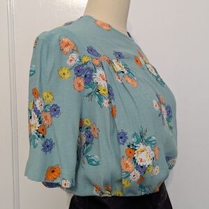 Fabulous Floral 1930s House of Foxy blouse - Like New!